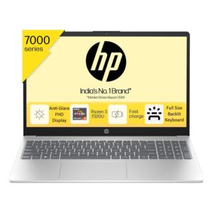 HP 15 AMD Ryzen 3 7320U (8GB LPDDDR5 Ram/512GB NVMe M.2 SSD